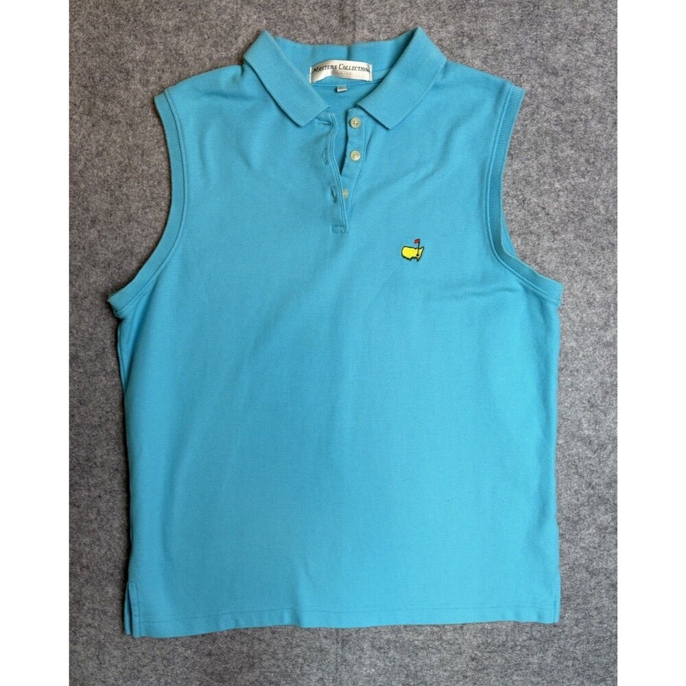Masters Collection Augusta National Sleeveless Golf Polo Large Blue Women’s